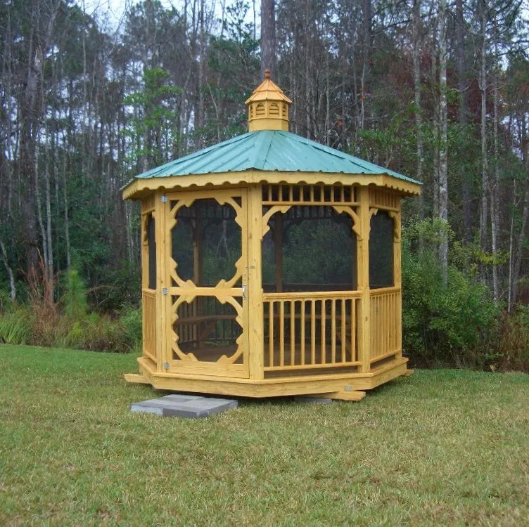 10x10 octagon screened gazebo